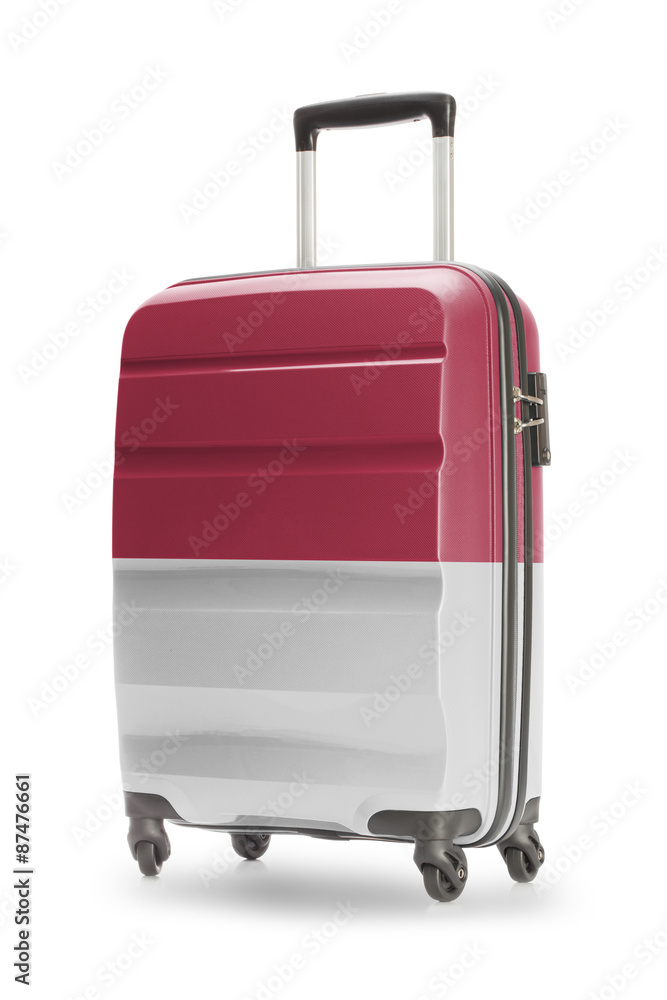 Suitcase with national flag on it - Indonesia Suitcase with national flag on it - Indonesia