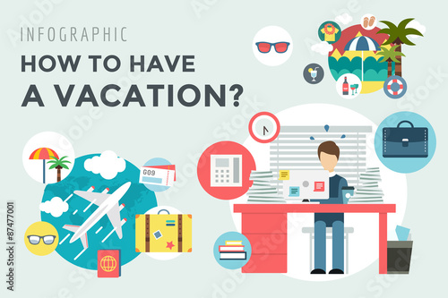 Booking Hotel. Travel infographic. Loupe, Building and Search