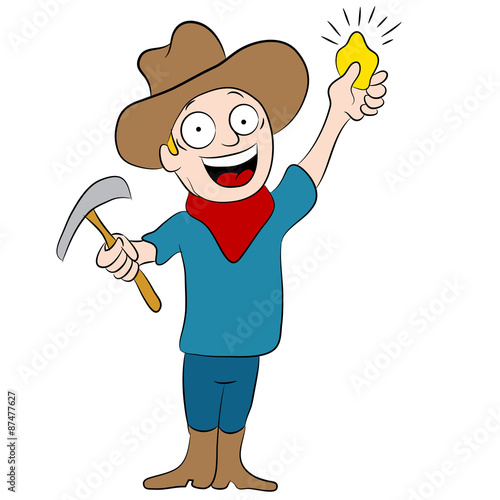 Miner Discovers Gold