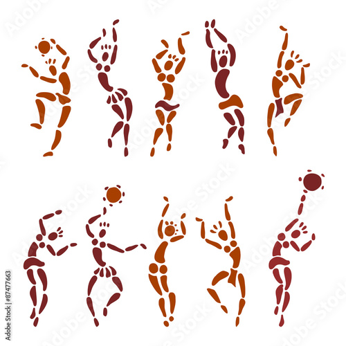 Figures of African dancers.