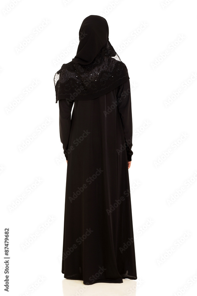 rear view of arabian woman