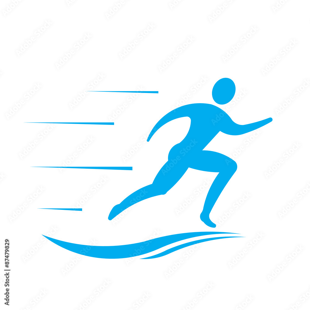Man runner logo Man runner logo