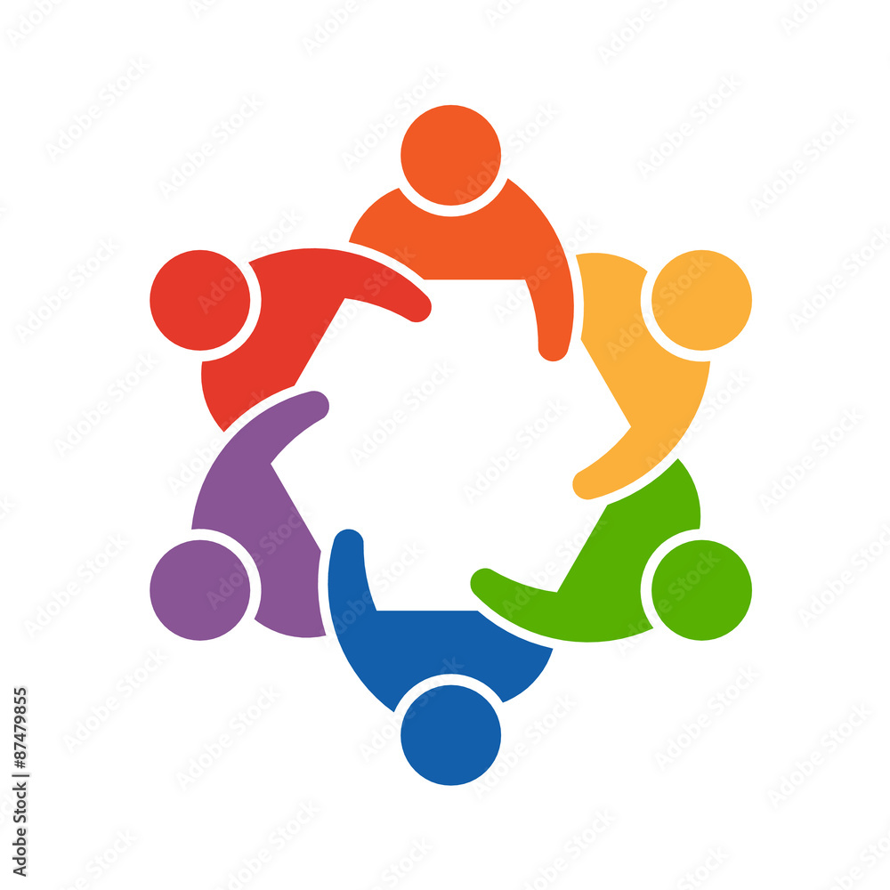 People logo. Group of six People logo. Group of six