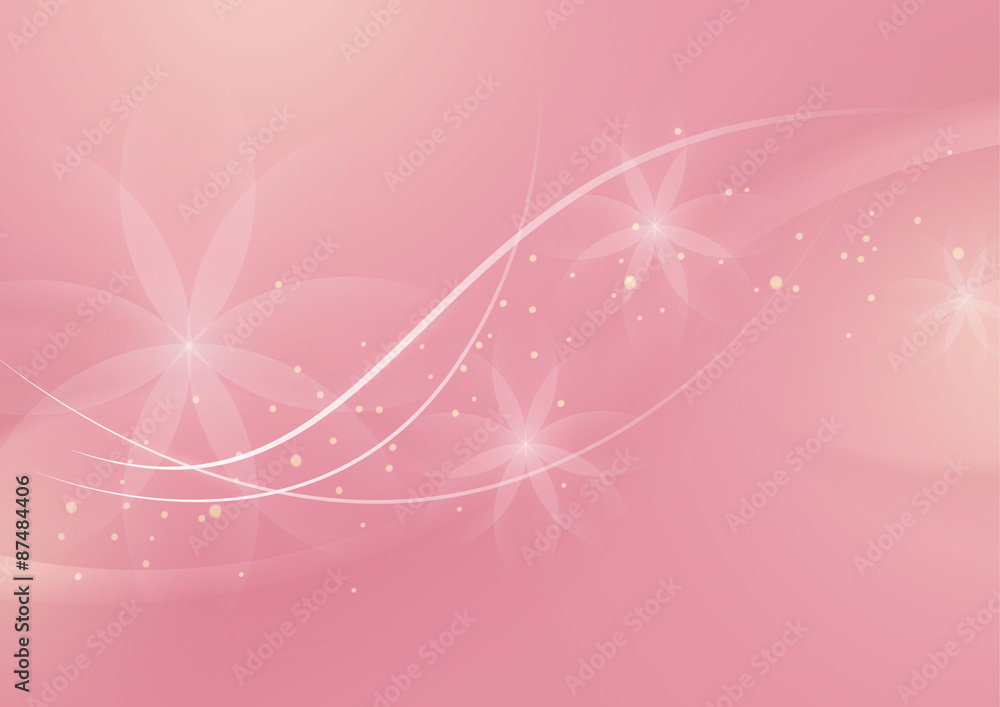 Abstract Floral Light Pink Background for Design