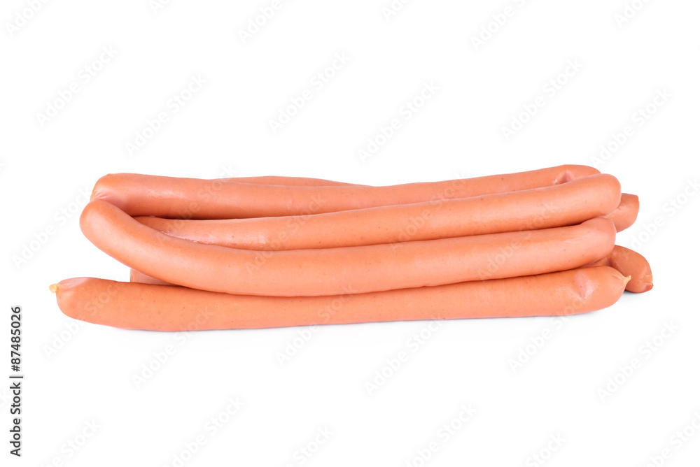 Sausage isolated on white background Sausage isolated on white background