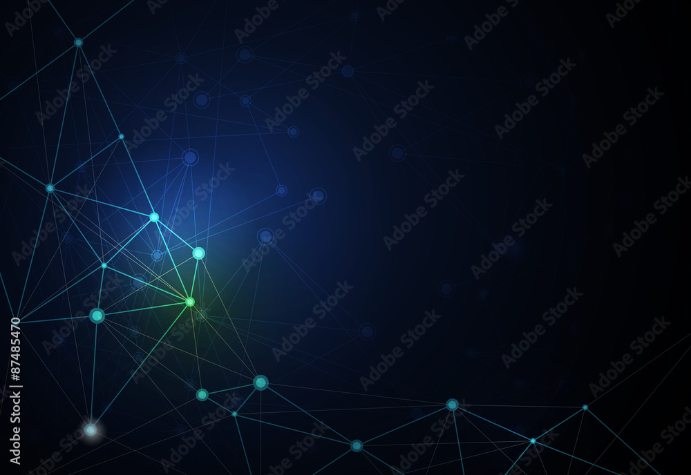 Abstract futuristic - Molecules technology background. Illustration Vector design digital technology concept Abstract futuristic - Molecules technology background. Illustration Vector design digital technology concept