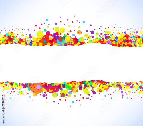Abstract vector colorful banner background
