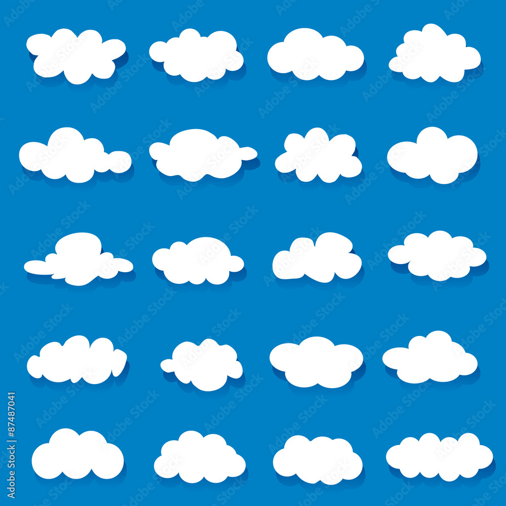 Vector illustration of clouds collection
Vector illustration of clouds collection