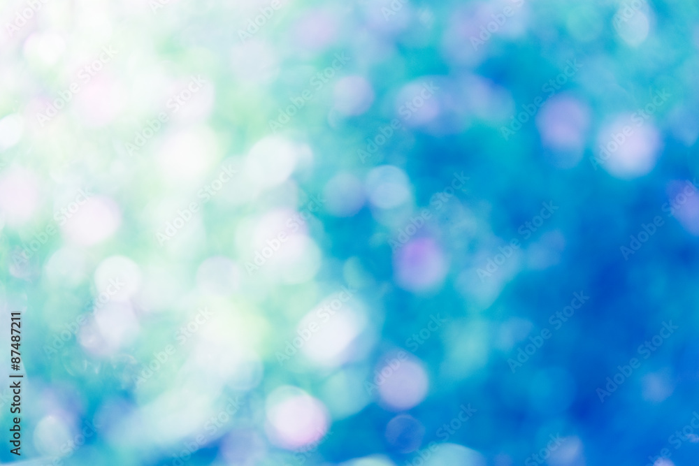 colourful of bokeh blue light blurred colourful of bokeh blue light blurred