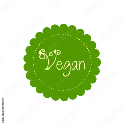 Vegan Logo grün