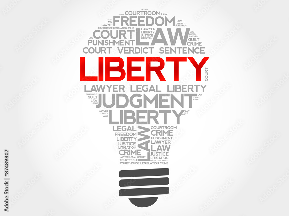 Liberty bulb word cloud concept Liberty bulb word cloud concept