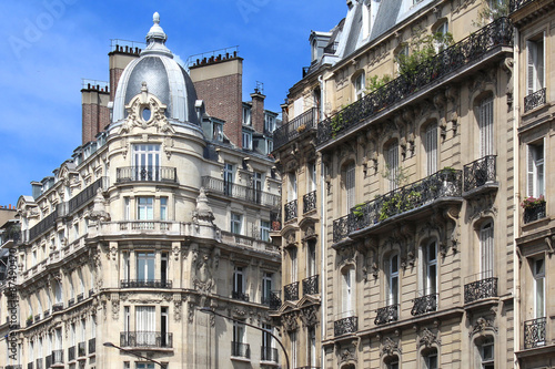 Photography Paris / Façades d'immeubles haussmanniens