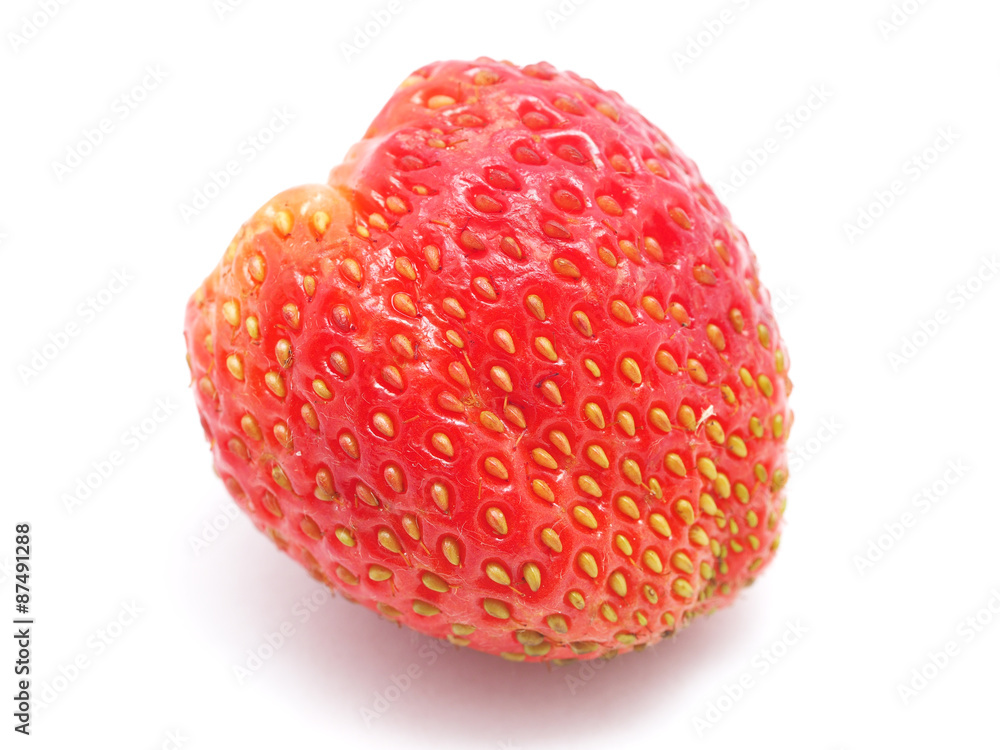 strawberries on a white background strawberries on a white background