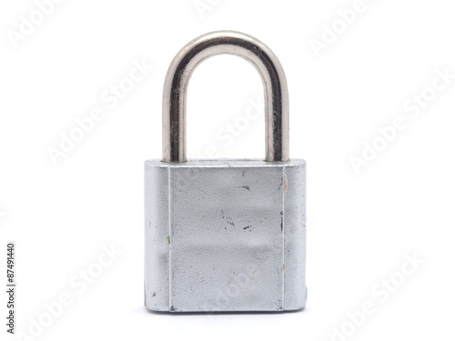 lock on a white background