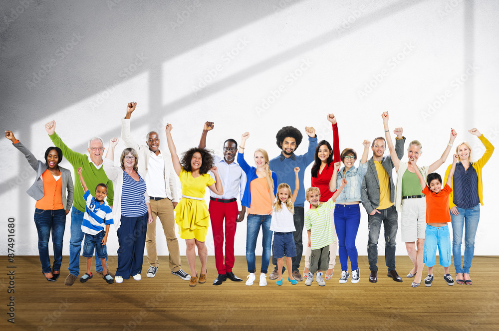 Obraz premium Diverse Diversity Ethnic Ethnicity Unity Variation Concept