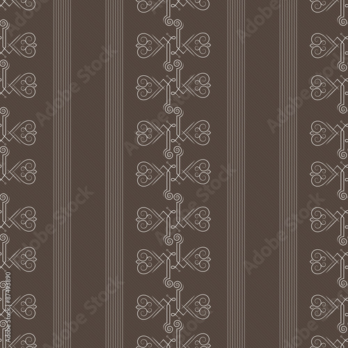 Vector seamless pattern of elegant flourishes