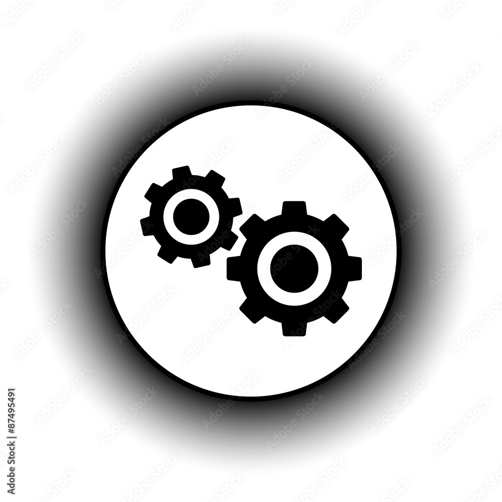 Settings button. Settings button.