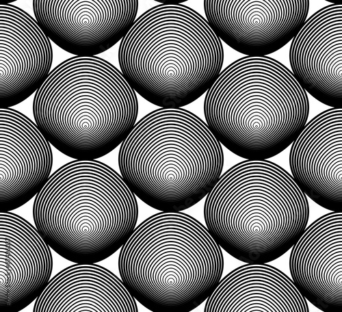 Ornate vector monochrome abstract background with black lines. S
