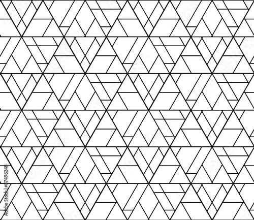 Vector seamless pattern ,Modern textile print with illusion, endless texture, Symmetrical repeating background