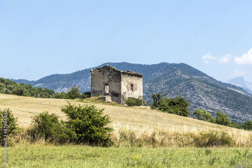 landscape in the Provence with view to the Alps landscape in the Provence with view to the Alps