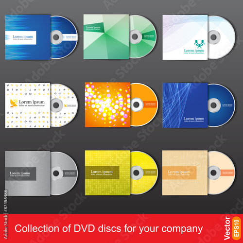 Cd or dvd design template for company presentation