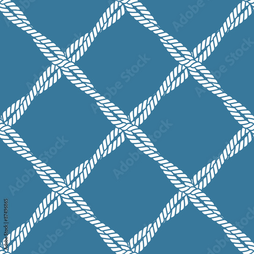 Seamless nautical rope pattern