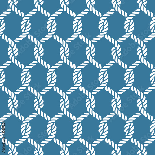 Seamless nautical rope pattern