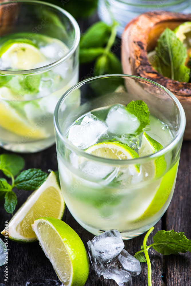 Refreshing traditional cuban mojito Refreshing traditional cuban mojito