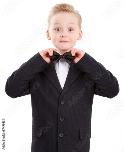 Happy Young Boy Isolated