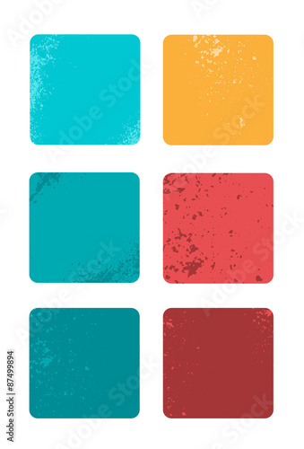 Composizione tasselli mosaico colorati