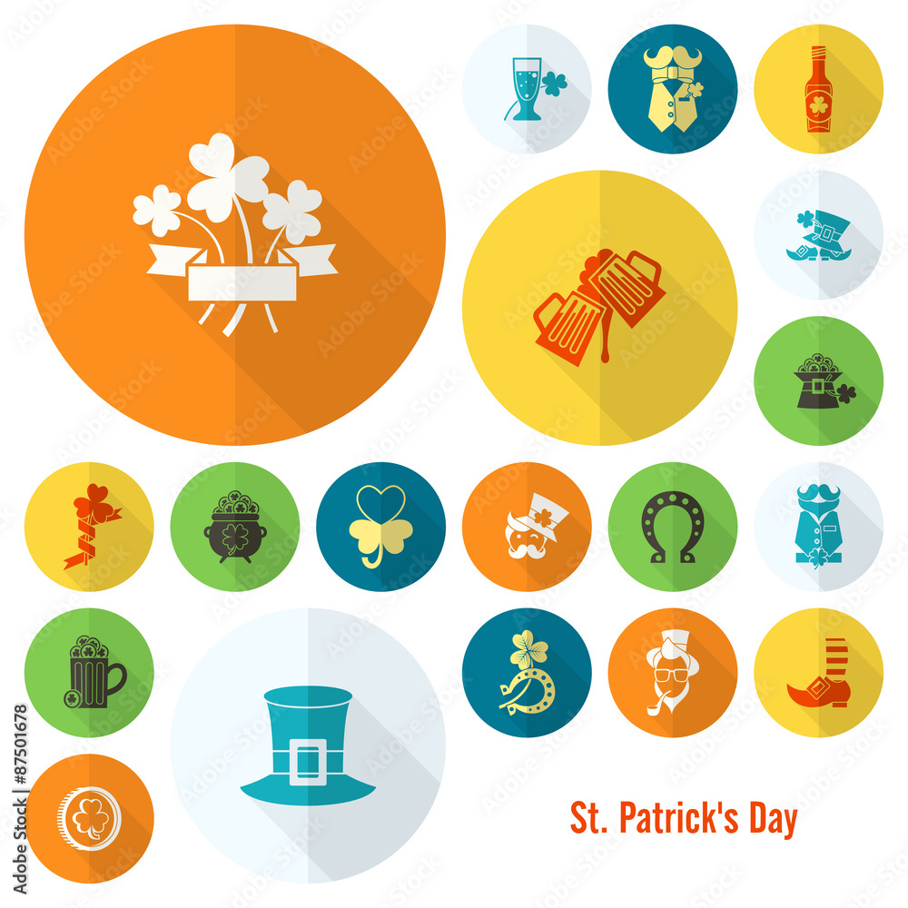 Saint Patricks Day Icon Set