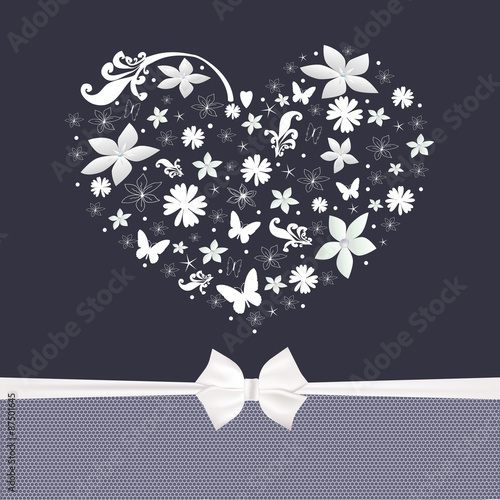 Vector wedding card