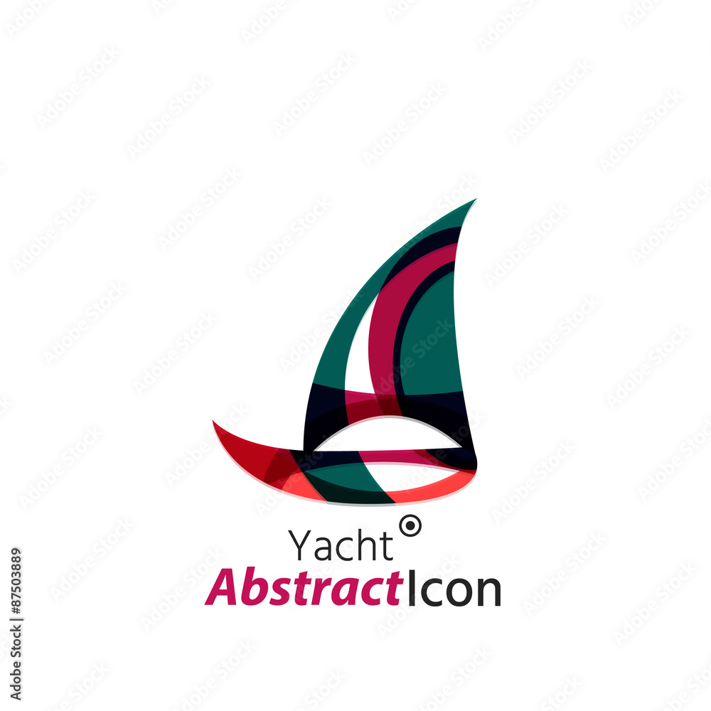 Abstract geometric business corporate emblem Abstract geometric business corporate emblem