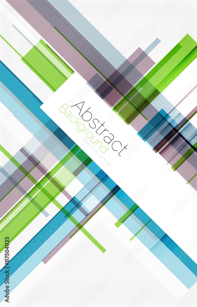 Fototapeta premium Square shape mosaic pattern design. Universal modern composition