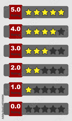 Bewertungssysteme Rating - Vektor