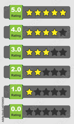 Bewertungssysteme Rating - Vektor