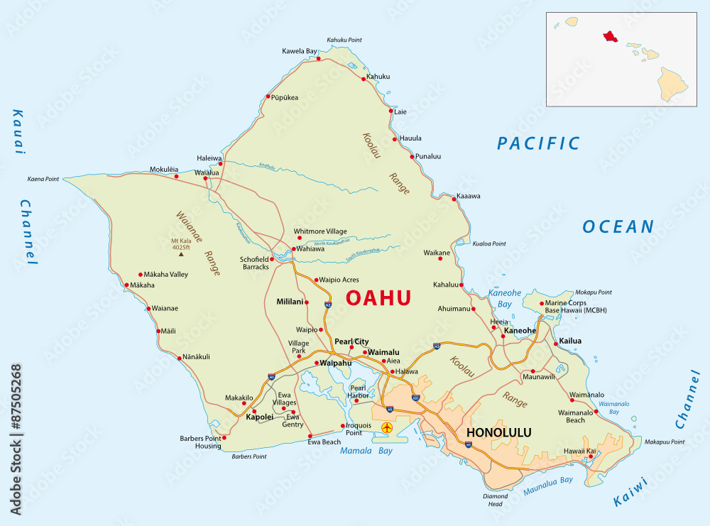 oahu road map