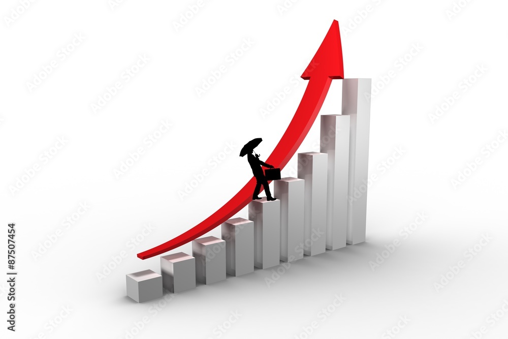 Composite image of businessman silhouette Composite image of businessman silhouette