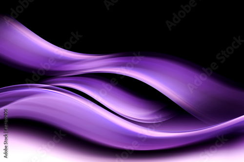 Purple Abstract Waves Art Composition Background