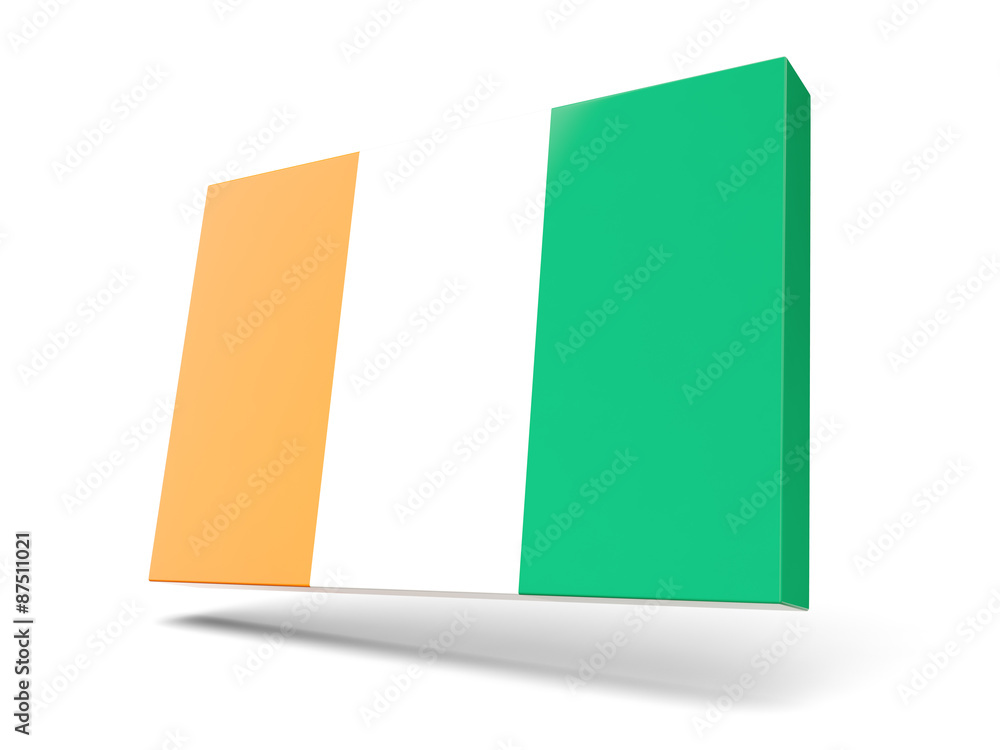 Square icon with flag of cote d Ivoire Square icon with flag of cote d Ivoire