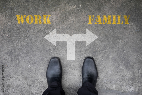 Decision to make at the cross road - work or family