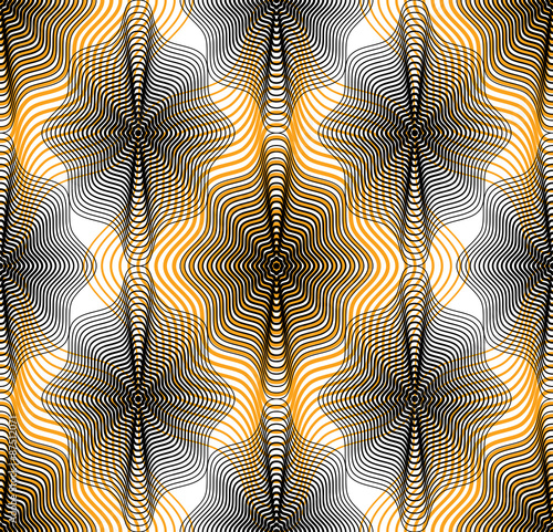 Vector bright stripy endless overlay pattern, art continuous 