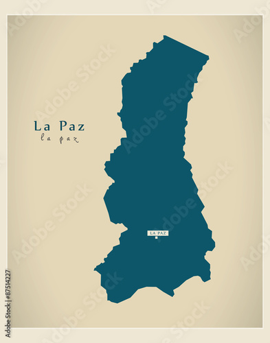 Modern Map - La Paz BO