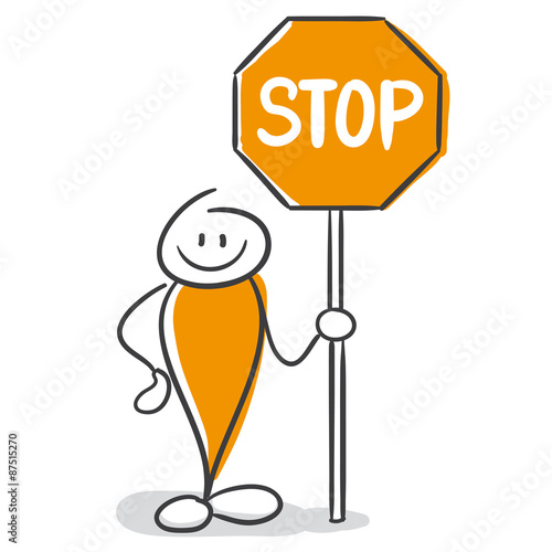 Strichmännchen Serie Pumpy / Stop