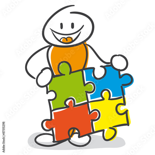 Strichmännchen Serie Pumpy / Puzzle