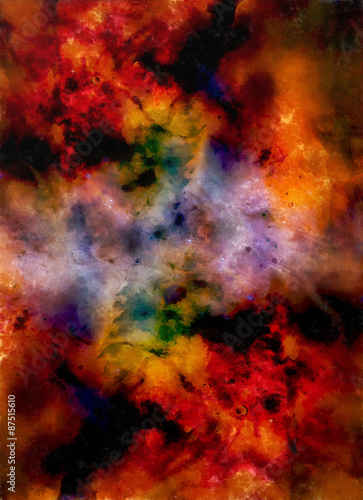 abstract color Backgrounds, painting collage with spots, space structure