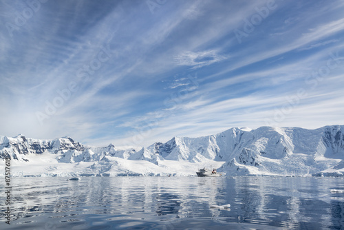 Akademik Sergey Vavilov, a Russian polar research vessel, in Antarctic photo