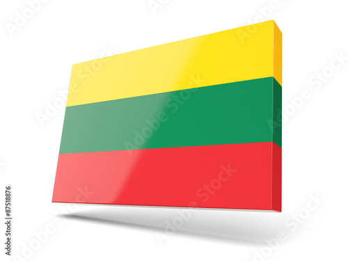 Free Download Square icon with flag of lithuania - GFXLoad
