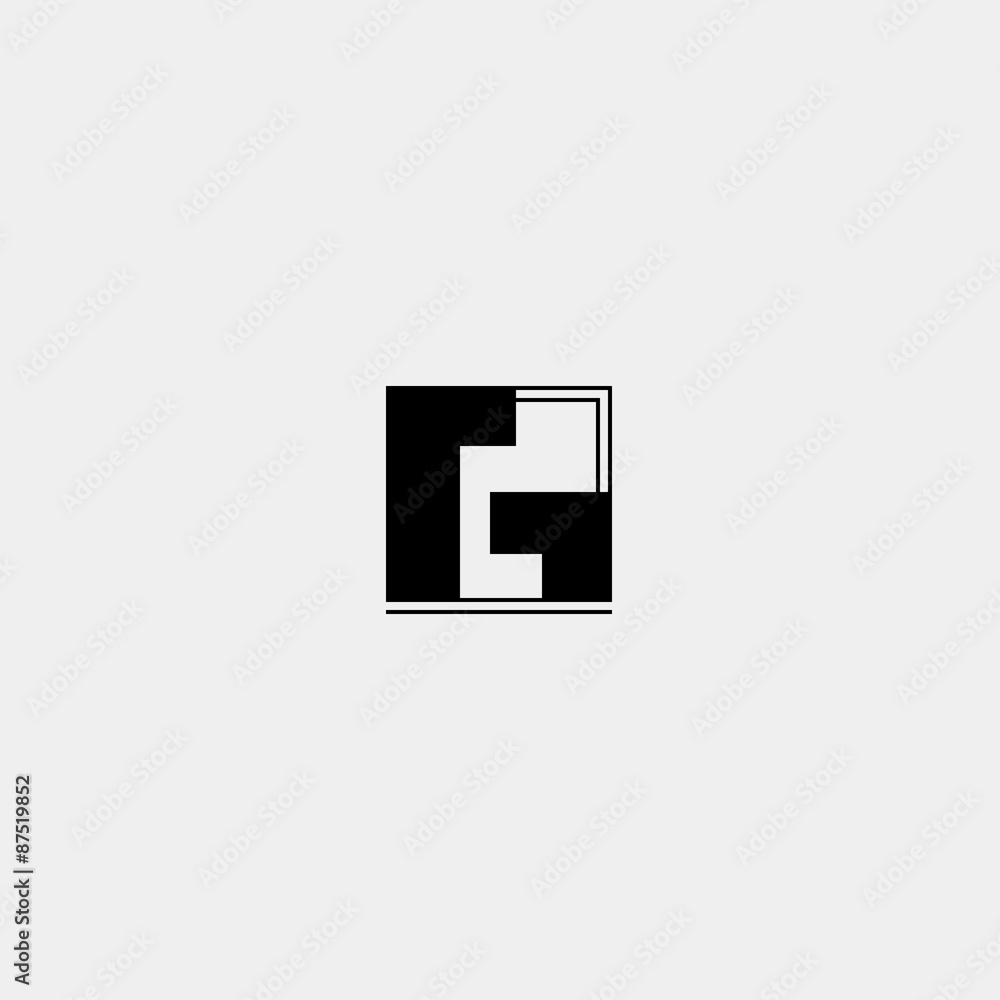 Letter G icon or logo design template elements. Vector black and Letter G icon or logo design template elements. Vector black and