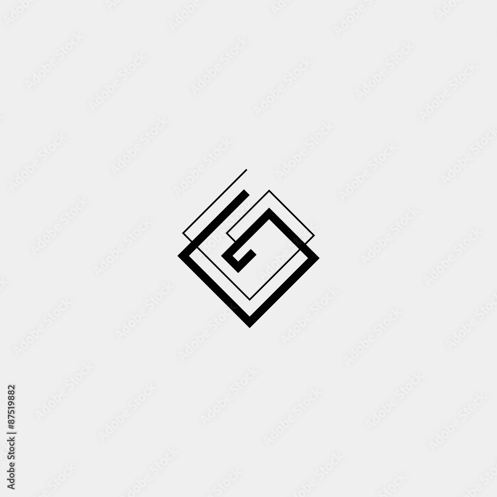 Letter G icon or logo design template elements. Vector black and Letter G icon or logo design template elements. Vector black and